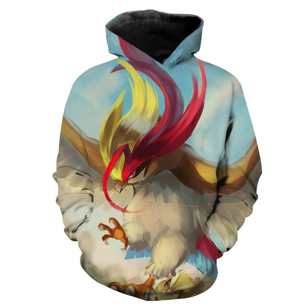 Pidgeot Pokemon 3D Hoodie With Unique Design
