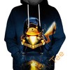 Pikachu Black Adam 3D Hoodie With Custom Name All Over Print 