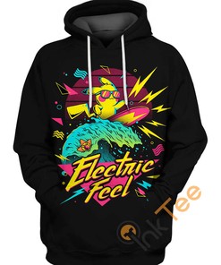 Pikachu Electrical Feel 3D Hoodie With Unique Design 