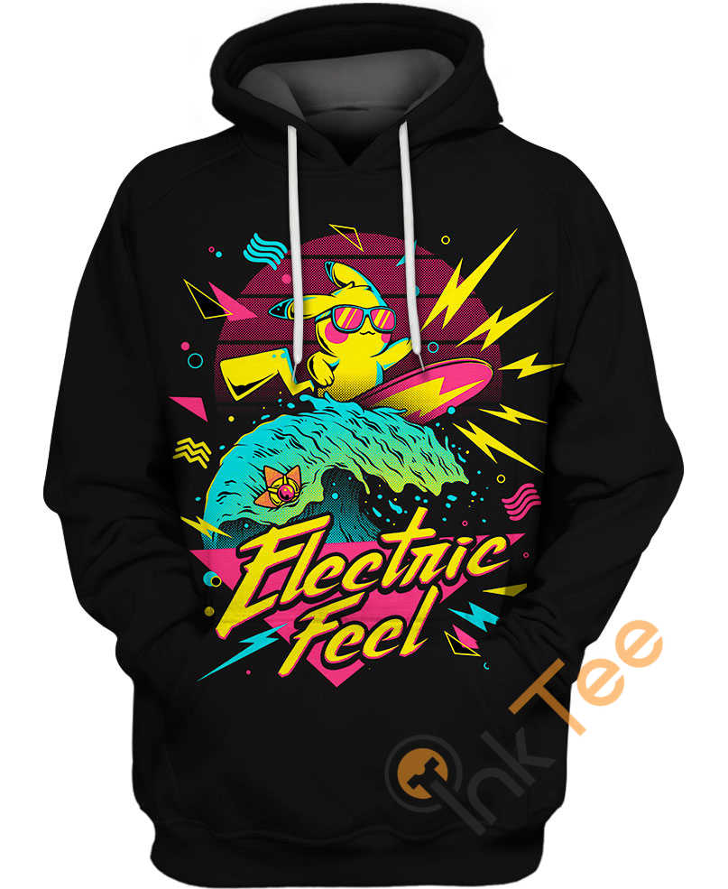 Pikachu Electrical Feel 3D Hoodie With Unique Design