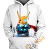 Pikachu Thor 3D Hoodie With All Over Print Graphic 