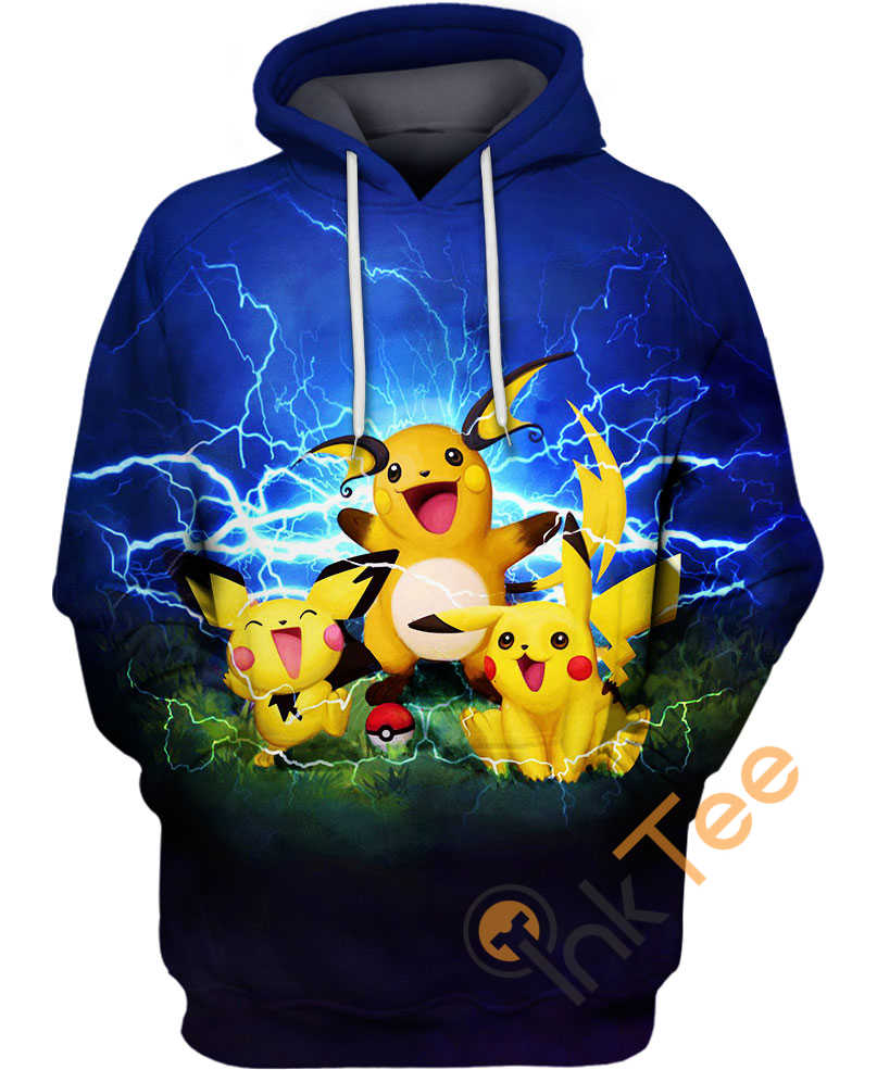 Pikachu Transformation 3D Hoodie With Custom Graphic Design