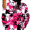 Pink Digital Unisex 3D Hoodie With Custom Design 
