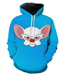 Pinky And The Brain 3D Hoodie With Custom Design Print