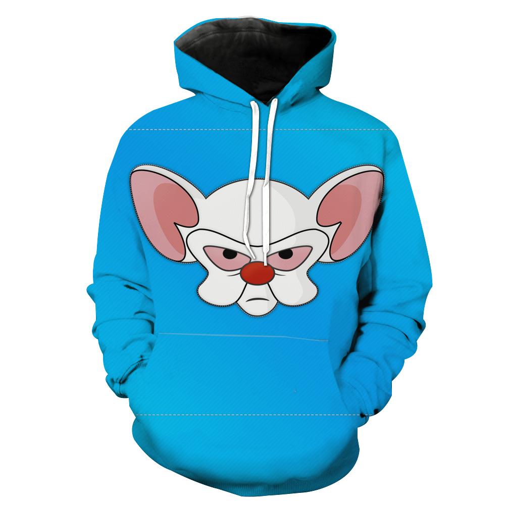 Pinky And The Brain 3D Hoodie With Custom Design Print