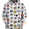 Pirate Flags 3D Hoodie With Custom Graphic Print 
