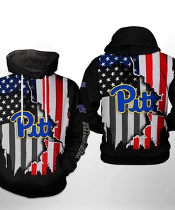 Pitt Panthers Us Flag 3D All Over Print Hoodie, Zip-Up Hoodie - Best Quality