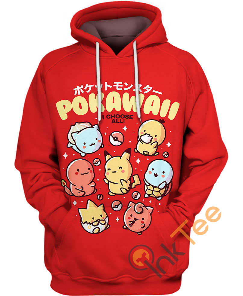 Pokawaii 3D Hoodie With Custom Graphic Design