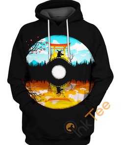 Poke World 3D Hoodie With Custom Print 