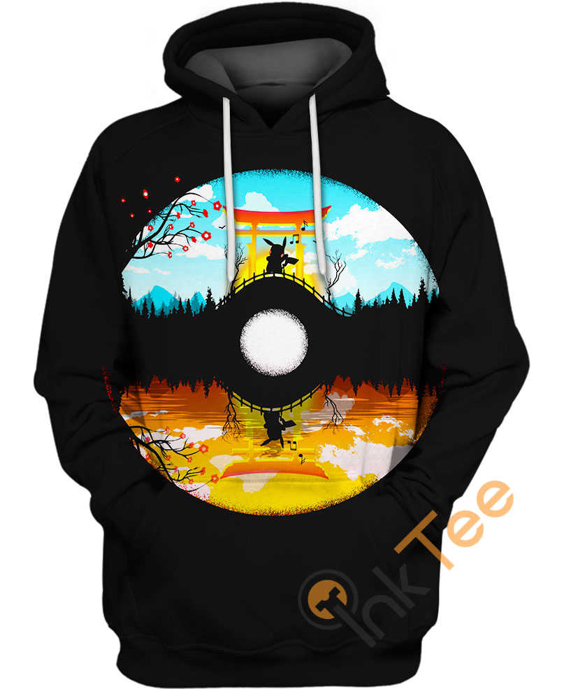 Poke World 3D Hoodie With Custom Print