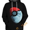 Pokeball 3D Hoodie With Custom Design Print 