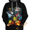 Pokemon Avengers 3D Hoodie With All Over Print Design 