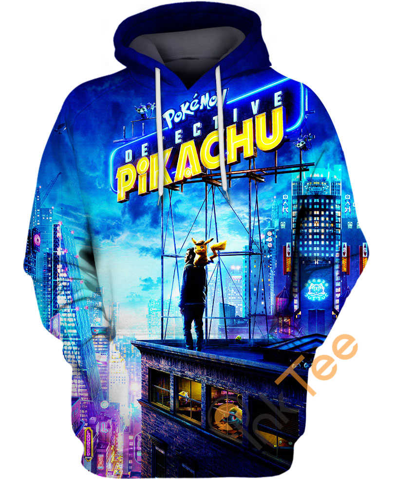 Pokemon Detective 3D Hoodie With Custom Graphic Print