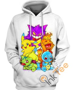 Pokemon Emotions 3D Hoodie With Graphic Print
