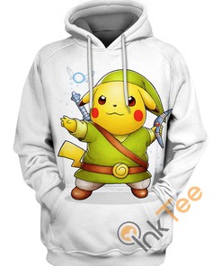 Pokemon Pikachu Cosplay 3D Hoodie With All Over Print Graphic 