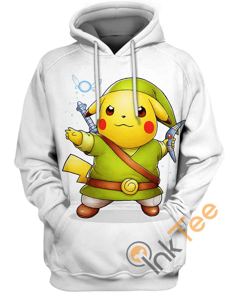 Pokemon Pikachu Cosplay 3D Hoodie With All Over Print Graphic