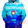 Ponyo On The Sea 3D Hoodie With All Over Print Design 