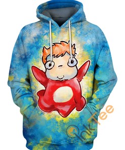 Ponyo'S Magic 3D Hoodie With Custom Print