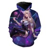 Popstar Ahri League Of Legends 3D Hoodie With All Over Print Design 