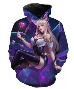 Popstar Ahri League Of Legends 3D Hoodie With All Over Print Design