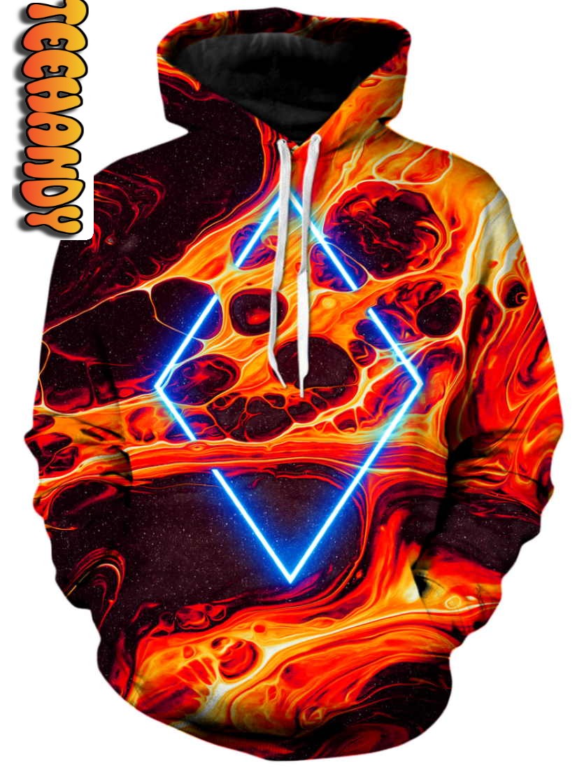 Portal Home Orange Unisex 3D Hoodie With All Over Print Graphic