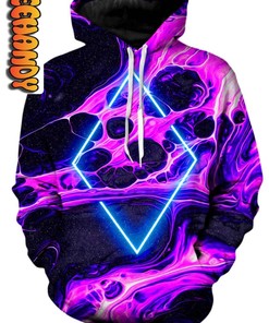 Portal Home Pink Unisex 3D Hoodie With Custom Graphic Design 