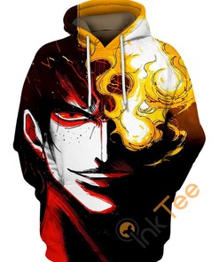 Portgas D Ace Ink 3D Hoodie With Graphic Print 