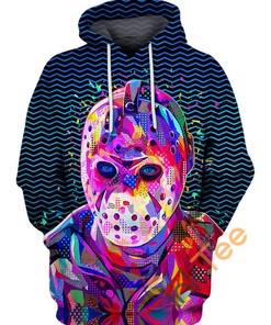 Portraits Of Jason Voorhees 3D Hoodie With All Over Print Graphic