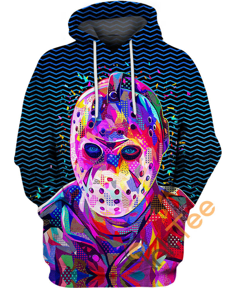 Portraits Of Jason Voorhees 3D Hoodie With All Over Print Graphic