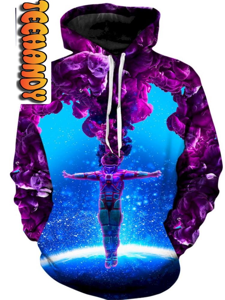Possessed Astronaut 3D Hoodie With Custom Graphic Print