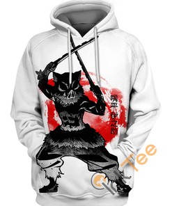 Powerful Inosuke Hashibira 3D Hoodie With All Over Print Design 