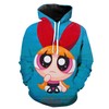 Powerpuff Girls Blossom Cute Cartoon 3D Hoodie With Custom Design Print 