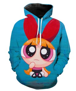 Powerpuff Girls Blossom Cute Cartoon 3D Hoodie With Custom Design Print