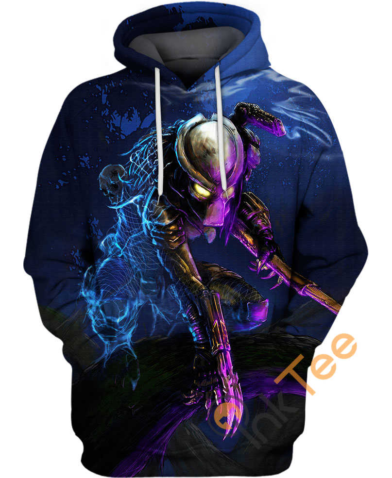 Predator Color 3D Hoodie With All Over Print Design