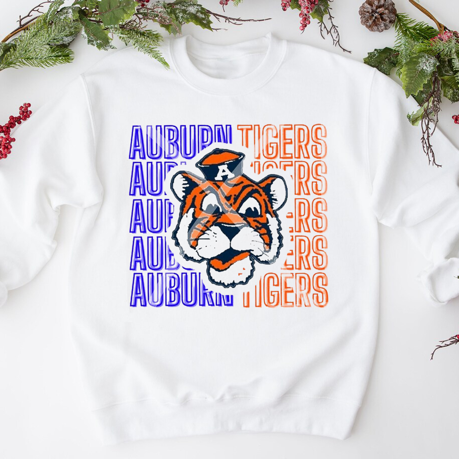Preppy Aubie T-Shirt - Vintage Style Auburn Tigers Tee Hoodie Sweatshirt Fan Gift