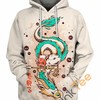 Princess Mononoke And Her Dragon Haku All Over Print Hoodie