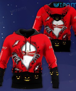 Pumpkin Halloween Budweiser 3D Hoodie - 3D Printed Hoodies Women