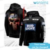 Punisher Skull Usa Flag Bud Light 3D Hoodie - All Over Print Hoodie Printful