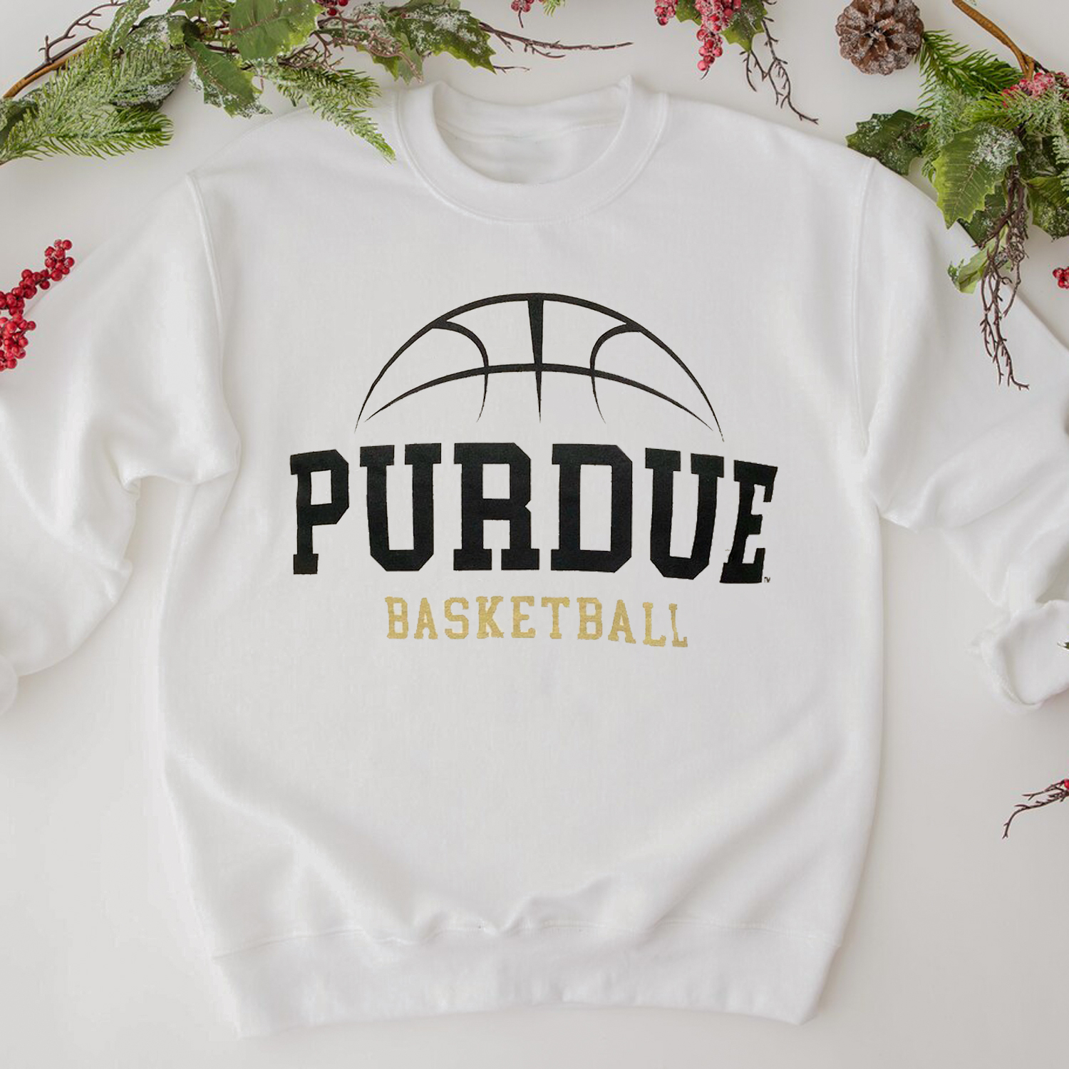 Purdue Basketball T-Shirt - NCAA Sweatshirt Hoodie Boilermakers Fan Gift
