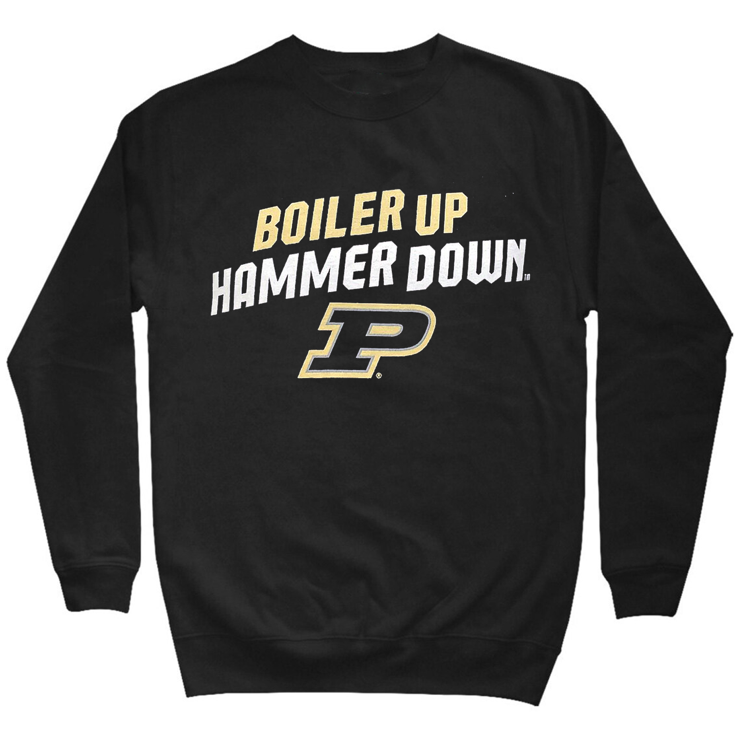 Purdue Boiler Up and Hammer Down Tee with Motion P - A Must-Have for Boilermakers