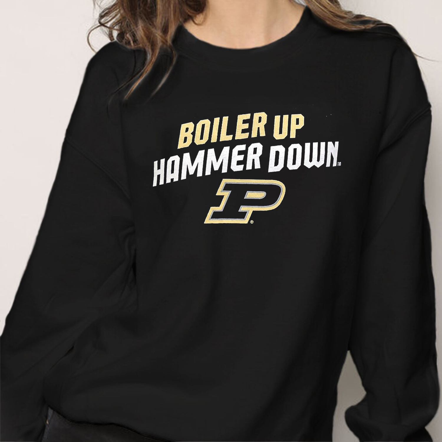 Purdue Boiler Up and Hammer Down Tee with Motion P - A Must-Have for Boilermakers