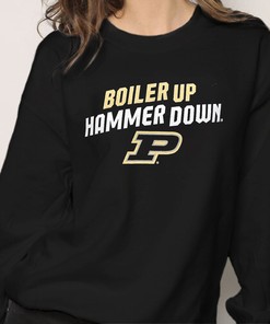 Purdue Boiler Up and Hammer Down Tee with Motion P - A Must-Have for Boilermakers