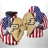 Purdue Boilermakers Us Flag All Over Print 3D Hoodie/Zipper Hoodie - Ncaa Fans Gift