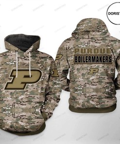 Purdue Boilermakers Us Flag Camo Veteran 3D Hoodie - Limited Edition