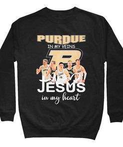 Purdue In My Veins, Team Jesus in My Heart Tee - A Must-Have for Fans Everywhere
