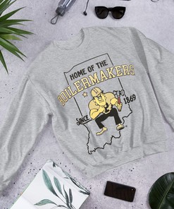 Purdue Pete State Outline T-Shirt - Boilermakers NCAA Sweatshirt Hoodie Fan Gift