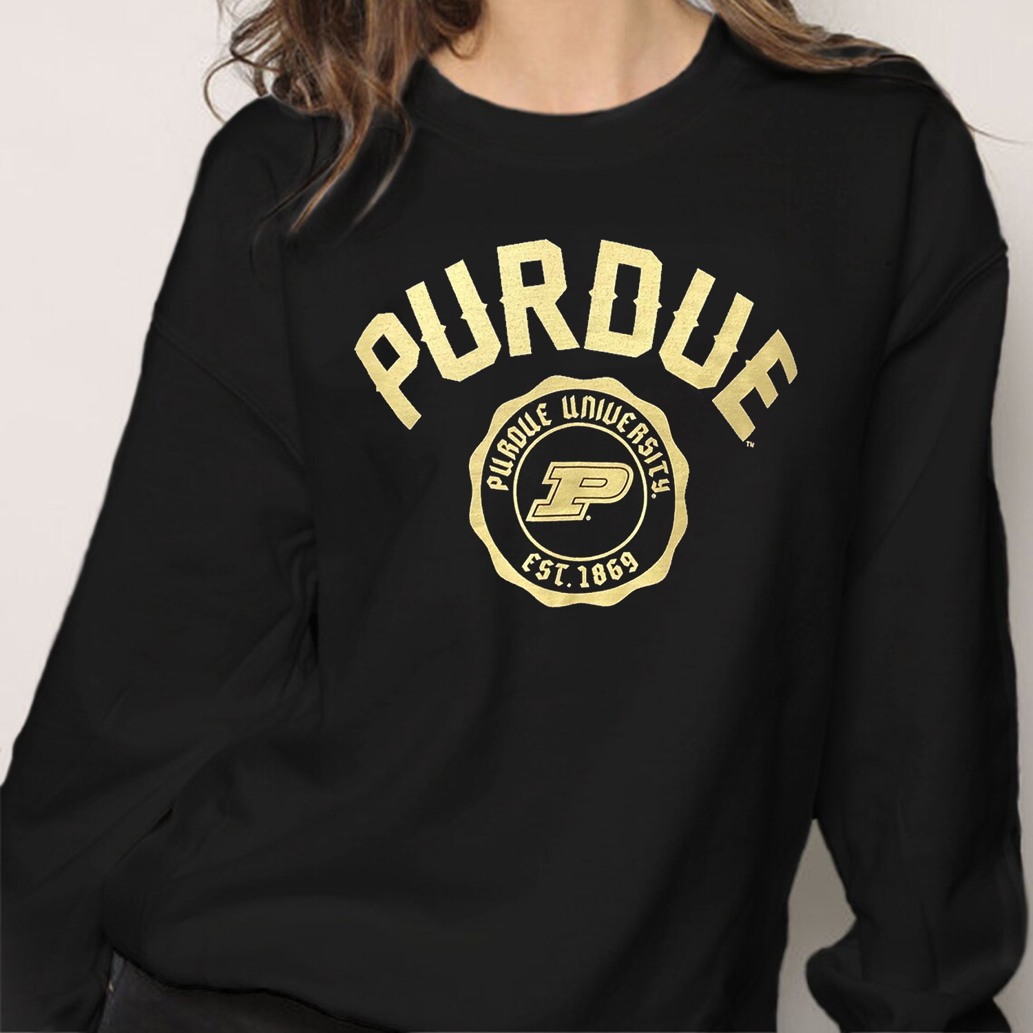 Purdue University Seal Comfort Colors T-Shirt - Boilermakers NCAA Sweatshirt Hoodie Fan Gift