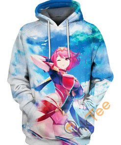 Pyra'S Blazing Adventure Hoodie With All Over Print 3D