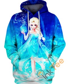 Queen Elsa'S Frozen Adventure All Over Print Hoodie 3D