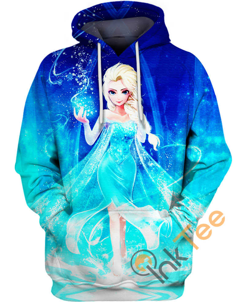 Queen Elsa'S Frozen Adventure All Over Print Hoodie 3D